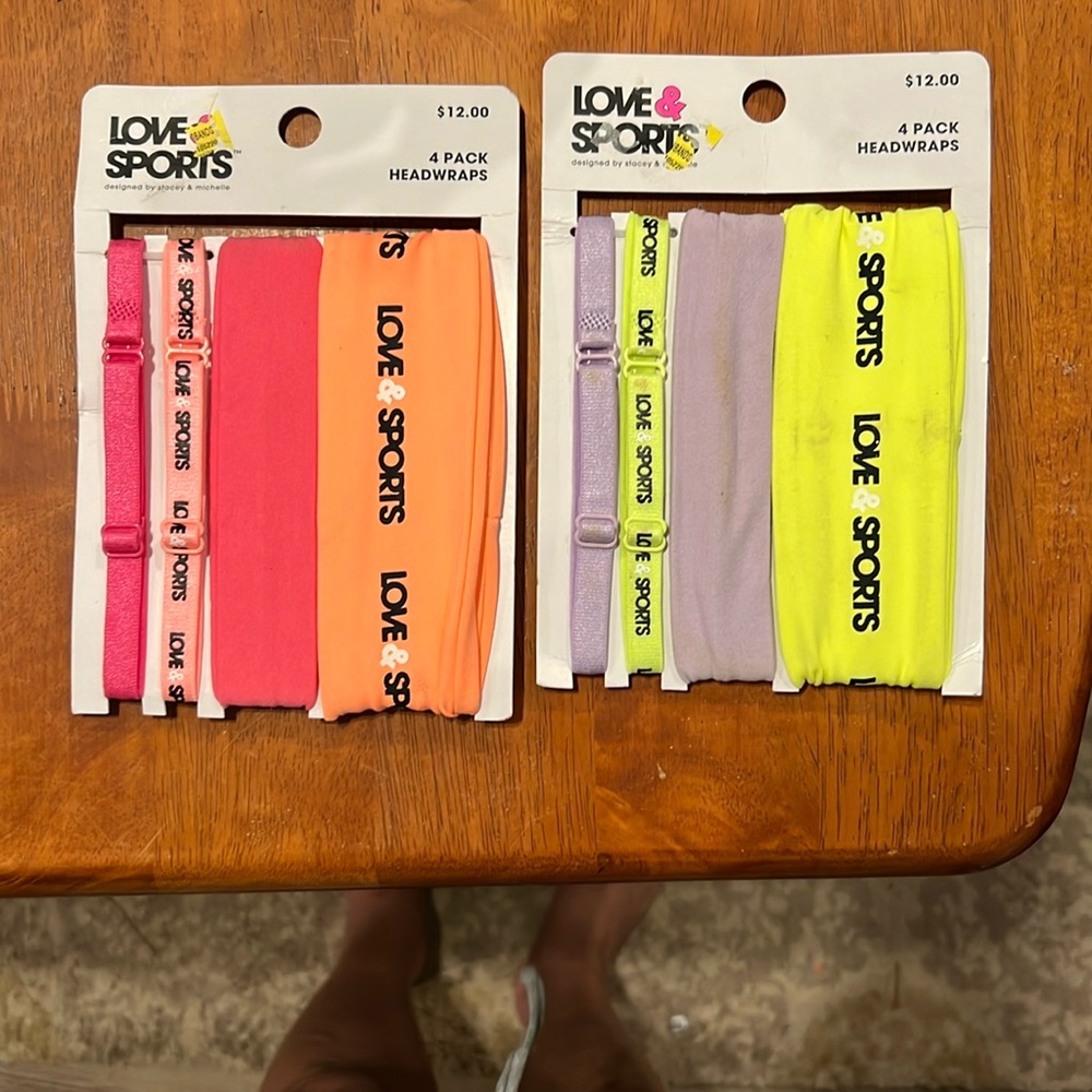 Love and sport headbands four different kinds